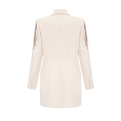 Éléna Embellished Sequined Blazer Dress