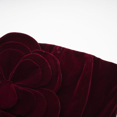 Azura Red Floral Appliqué Maxi Dress