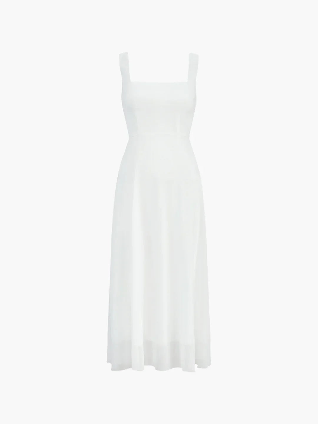 Solid Elegant Style Cami Long Dress