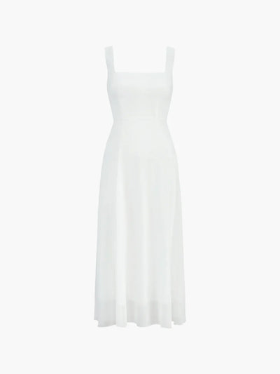 Solid Elegant Style Cami Long Dress