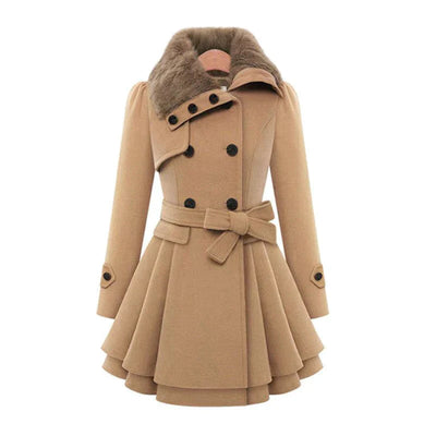 Victoria™ | Trench chic with vegan fur