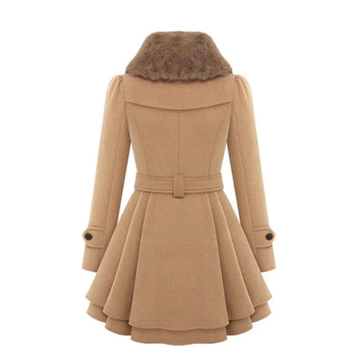 Victoria™ | Trench chic with vegan fur