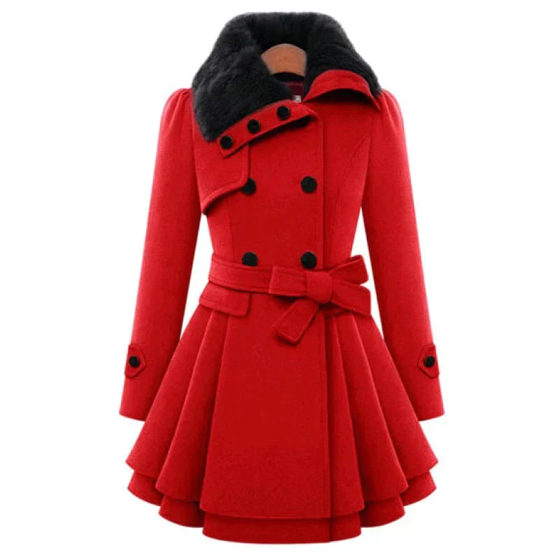Victoria™ | Trench chic with vegan fur