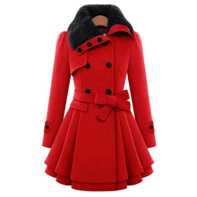 Victoria™ | Trench chic with vegan fur