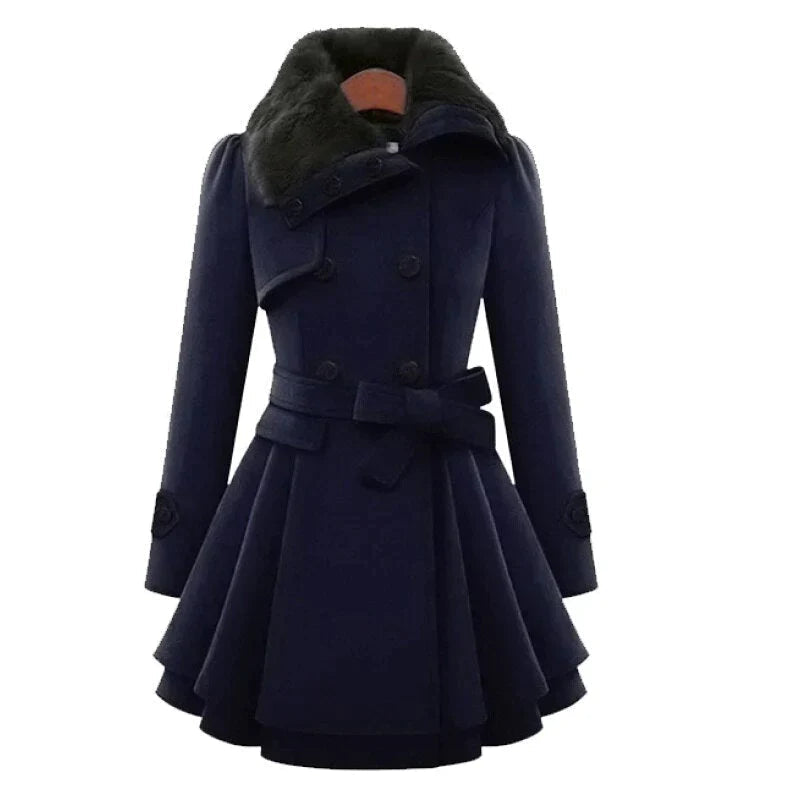 Victoria™ | Trench chic with vegan fur