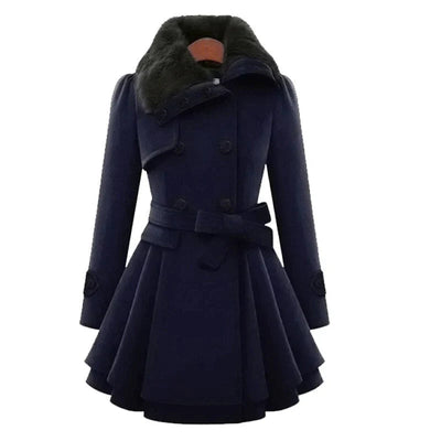 Victoria™ | Trench chic with vegan fur