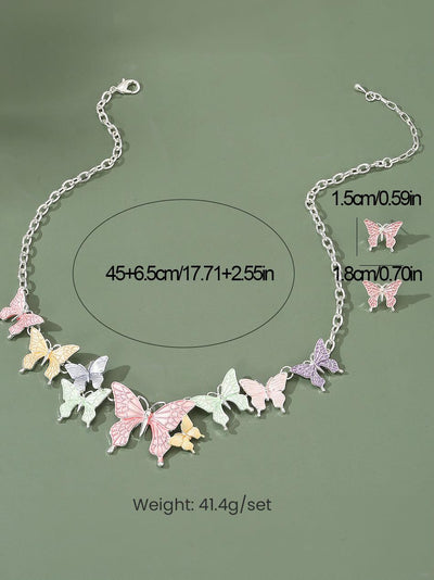 SOHI Women Multicolour Pastel Flora Jewellery Set