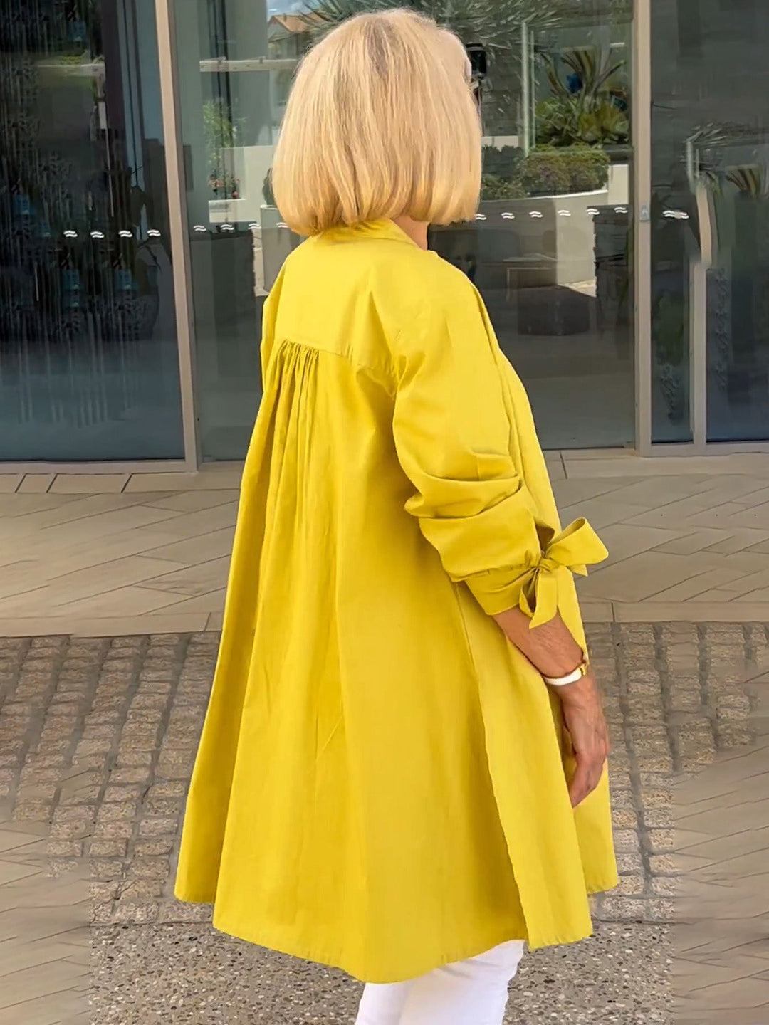 Lightweight Longline Coat with Flowing Elegant Fit