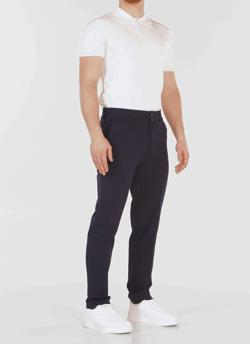Lightweight tapered trousers
