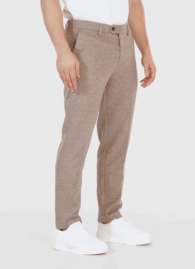 Melange Wool-Mix Trousers