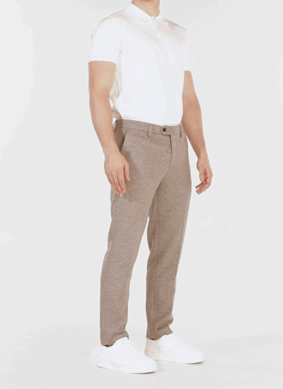 Melange Wool-Mix Trousers