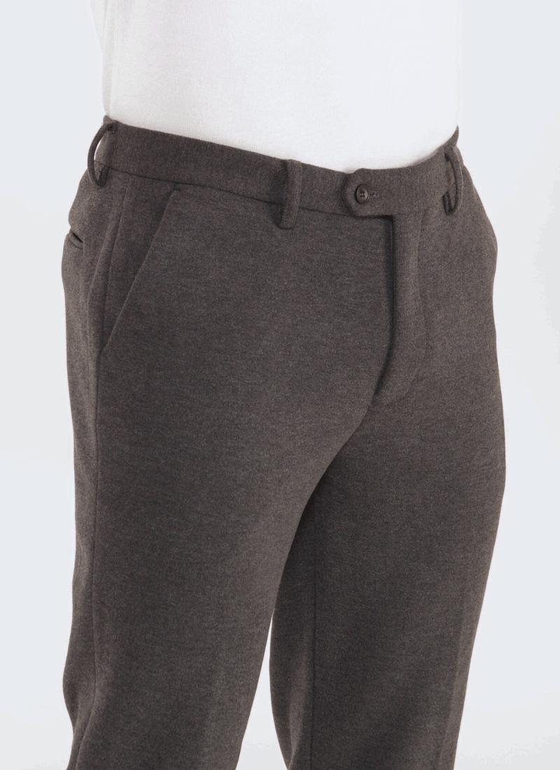 Melange Wool-Mix Trousers