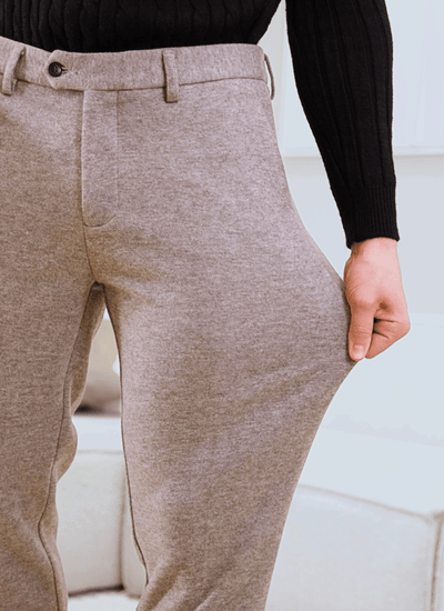 Melange Wool-Mix Trousers