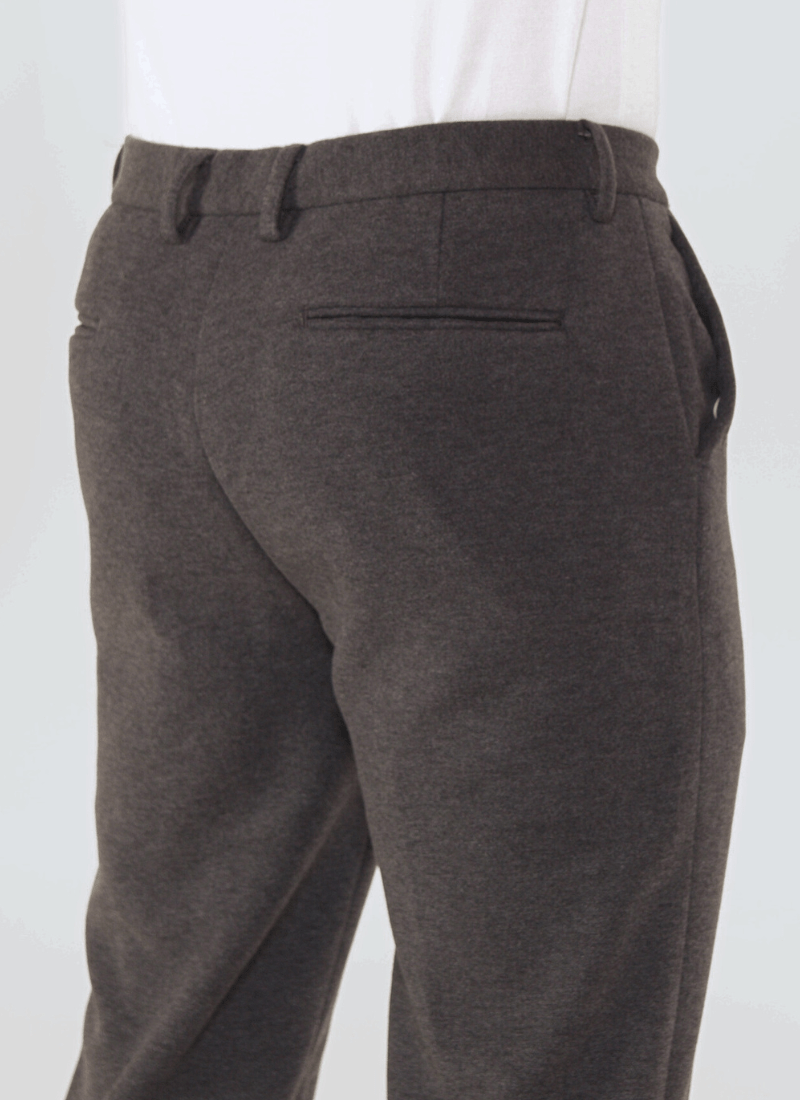 Melange Wool-Mix Trousers