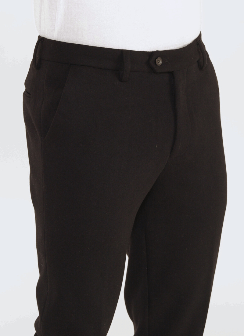 Melange Wool-Mix Trousers