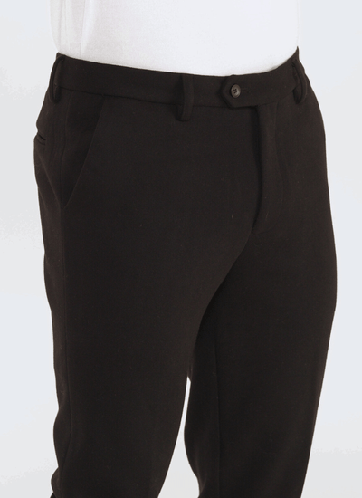 Melange Wool-Mix Trousers