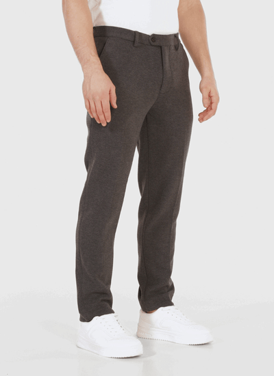 Melange Wool-Mix Trousers