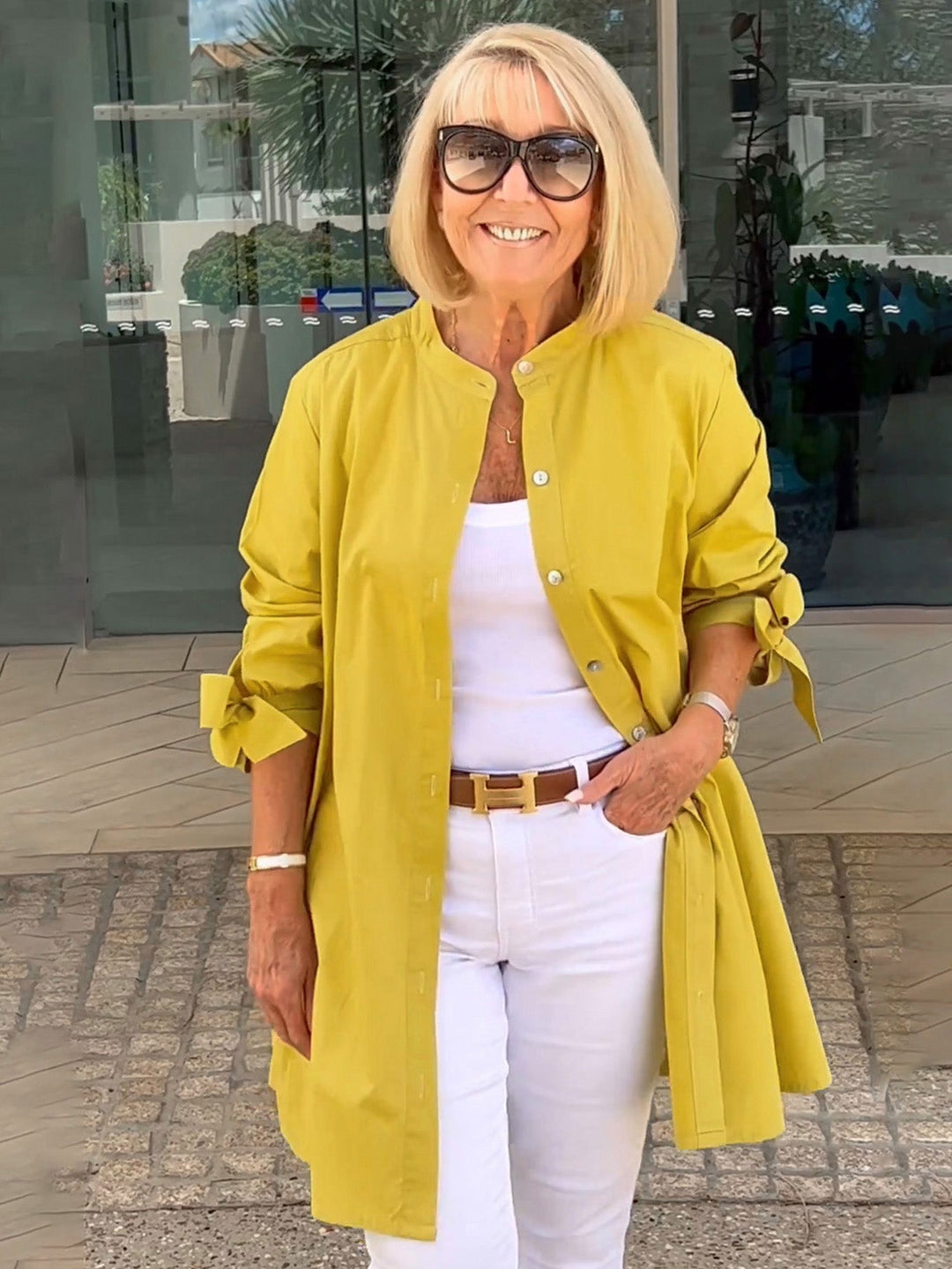 Lightweight Longline Coat with Flowing Elegant Fit