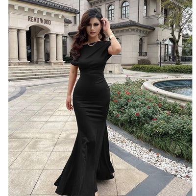 MV Bella Vita Draped Halter Dress