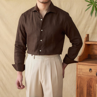 Caleb | Elegant Long-Sleeve Men’s Shirt