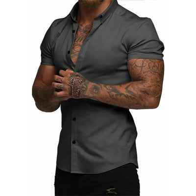 Stretch Slim-Fit Shirt –