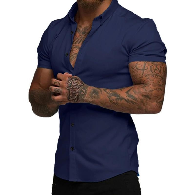Stretch Slim-Fit Shirt –