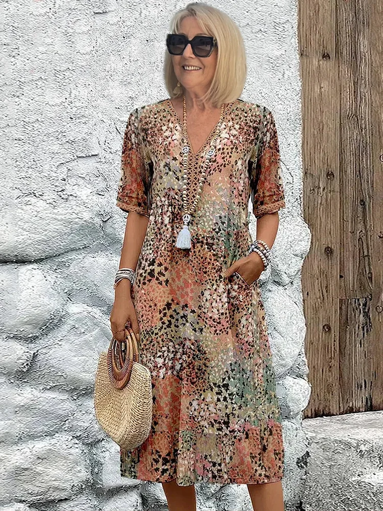 Mia Graceful Midi Dress `