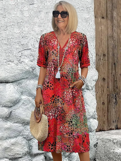 Mia Graceful Midi Dress `