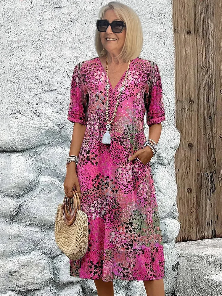 Mia Graceful Midi Dress `
