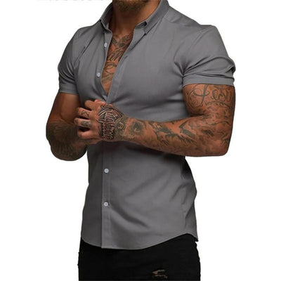Stretch Slim-Fit Shirt –