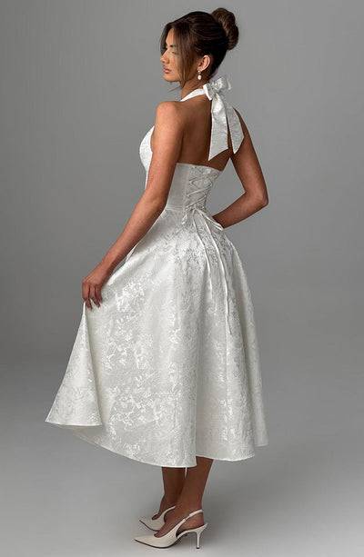 Ara | Midi dress with halter neckline