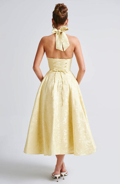 Ara | Midi dress with halter neckline