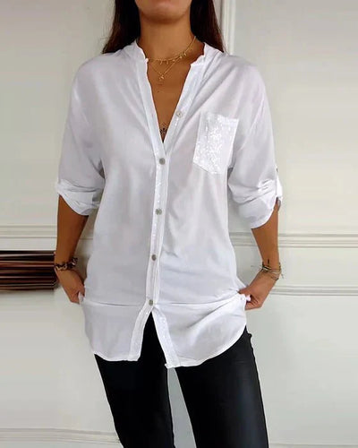 Isabeau | Chic Sequin Detail Blouse