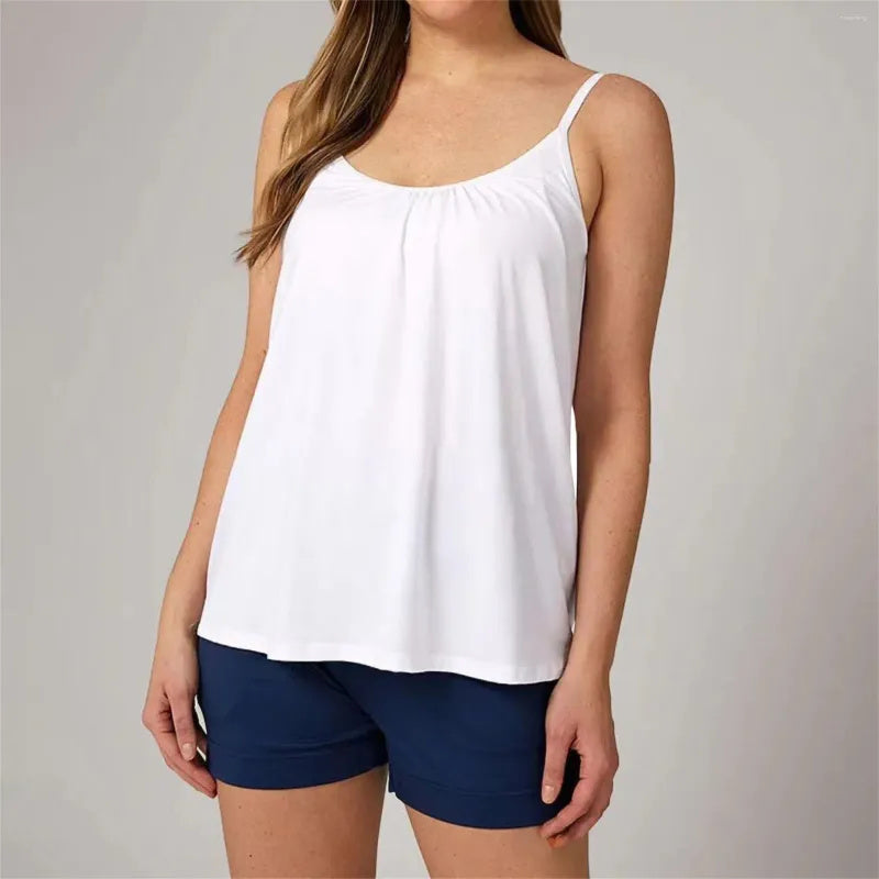 Flowy Sleeveless Tank Top with Relaxed Lightweight Fit