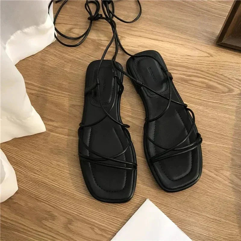 Gloria | Minimalist Roman Strap Sandals