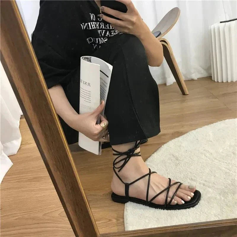 Gloria | Minimalist Roman Strap Sandals