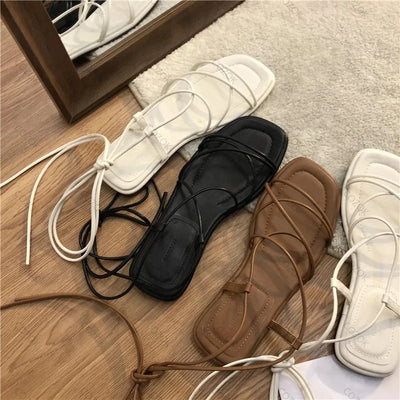 Gloria | Minimalist Roman Strap Sandals