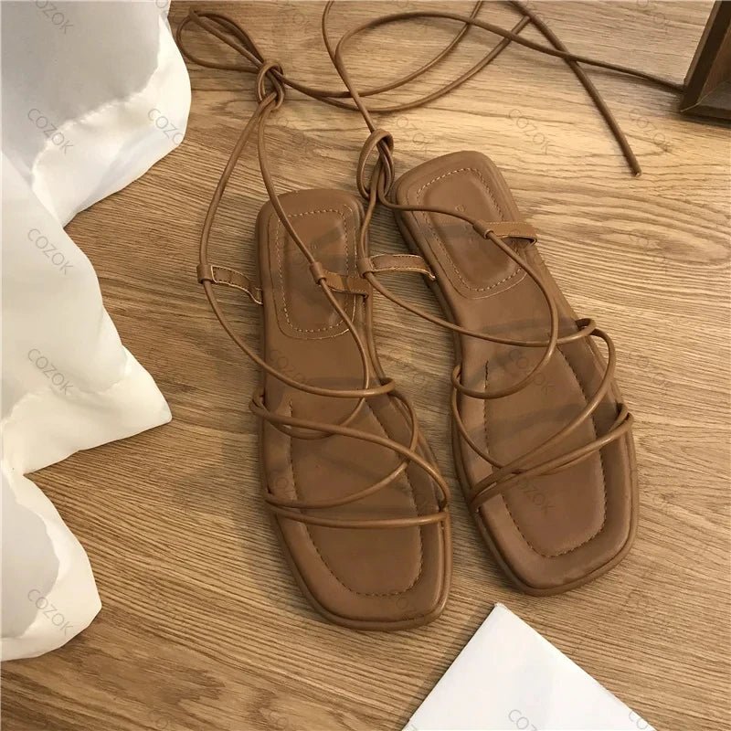 Gloria | Minimalist Roman Strap Sandals