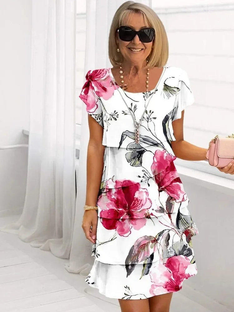 Lola Ruffled Floral Dress