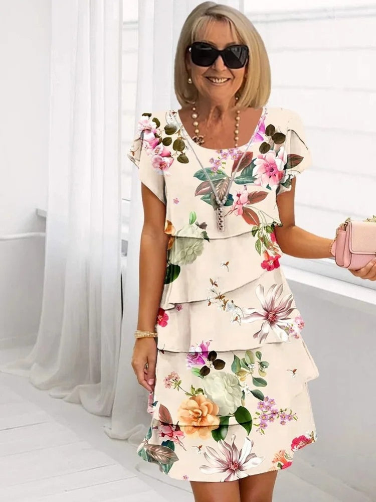 Lola Ruffled Floral Dress