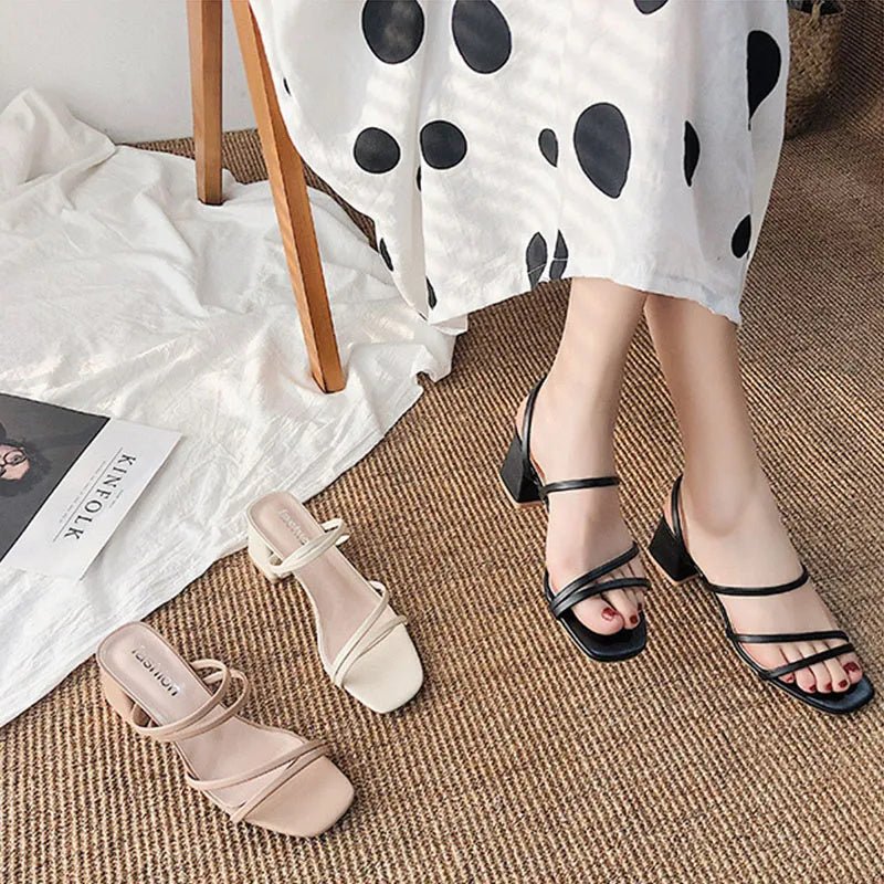 Celestine | Strappy Block Heel Sandals