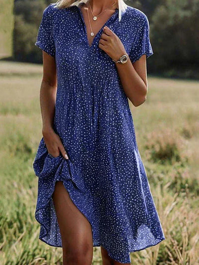 Mary | Short Sleeve Midi Dress